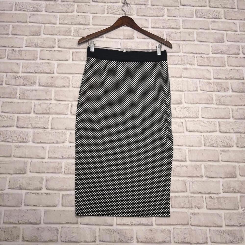 Ripe Maternity Pencil Skirt‎ Black and White Pregnant Baby Mama Elastic Waist